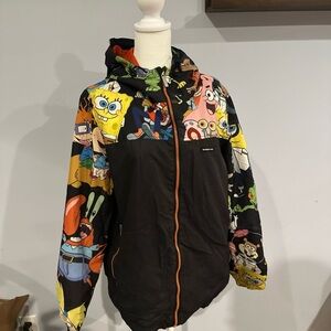 Members Only x Nickelodeon Black and Orange Jacket